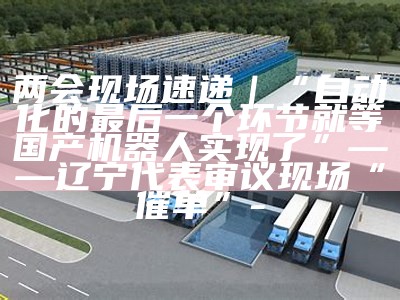 两会现场速递｜“自动化的最后一个环节就等国产机器人达成目标了”——辽宁代表审议现场“催单”-